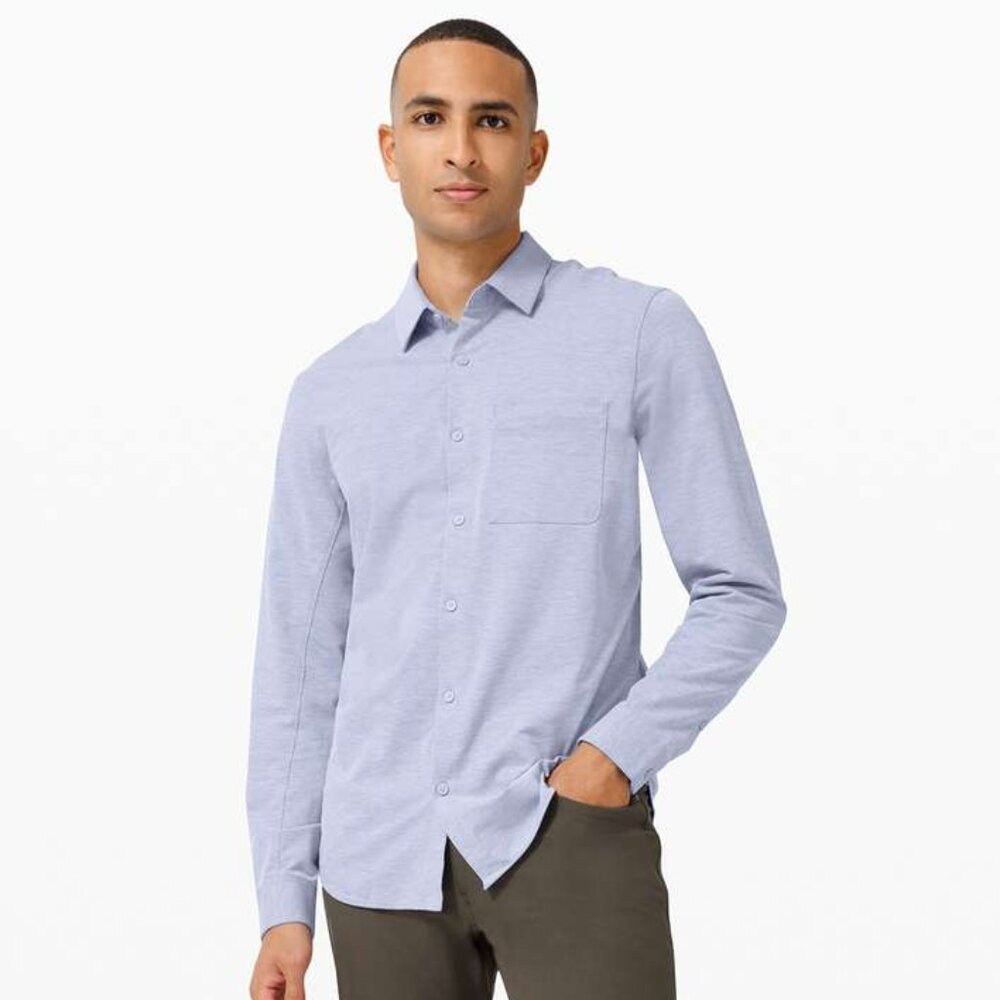 Lululemon Men's Commission Long Sleeve Shirt - Light Blue